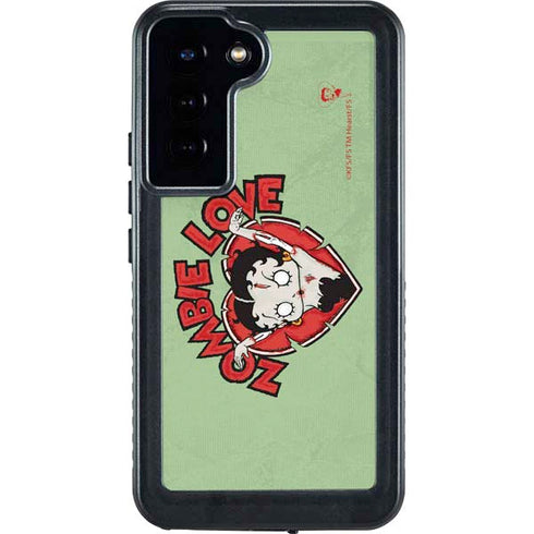 Betty Boop Zombie Love Galaxy S24 Plus Waterproof Case
